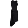 Rochie midi Coperni Relaxed Flower Asymmetric negru