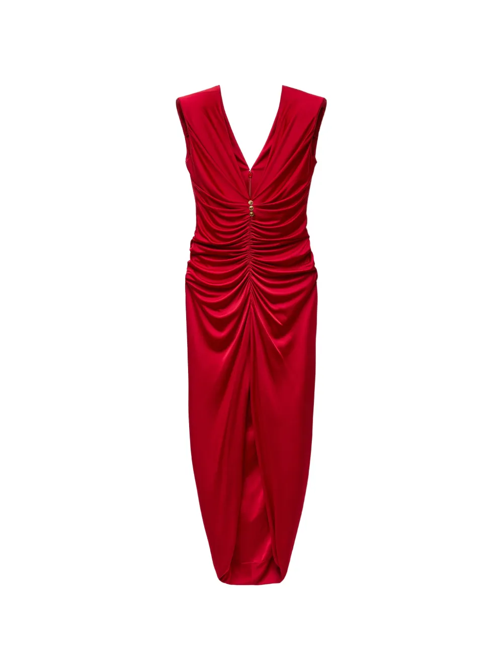 Rochie midi Versace Viscose-Jersey Gown rosu
