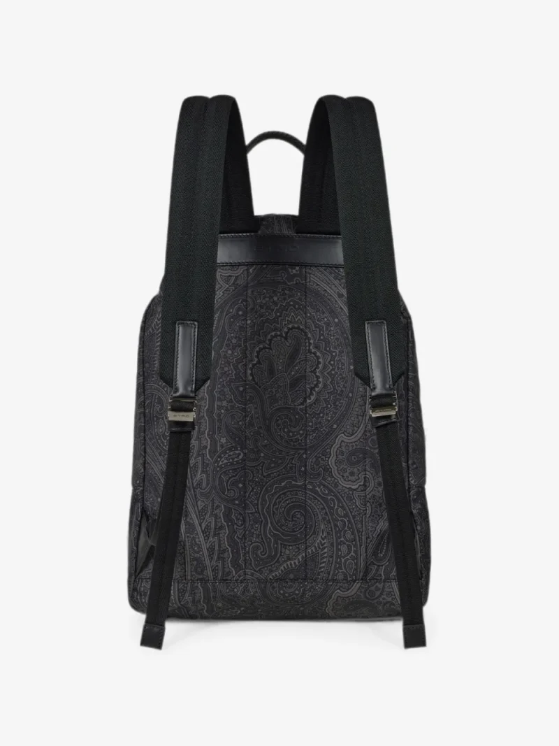 Alternative view of Rucsac ETRO Nylon Backpack with Arnica Motif gri