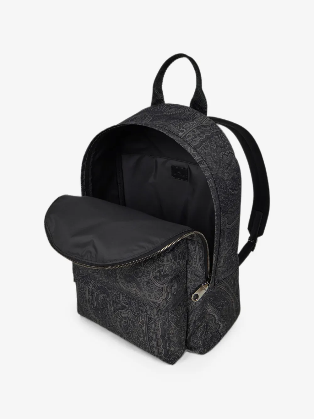 Rucsac ETRO Nylon Backpack with Arnica Motif gri - imagine 4