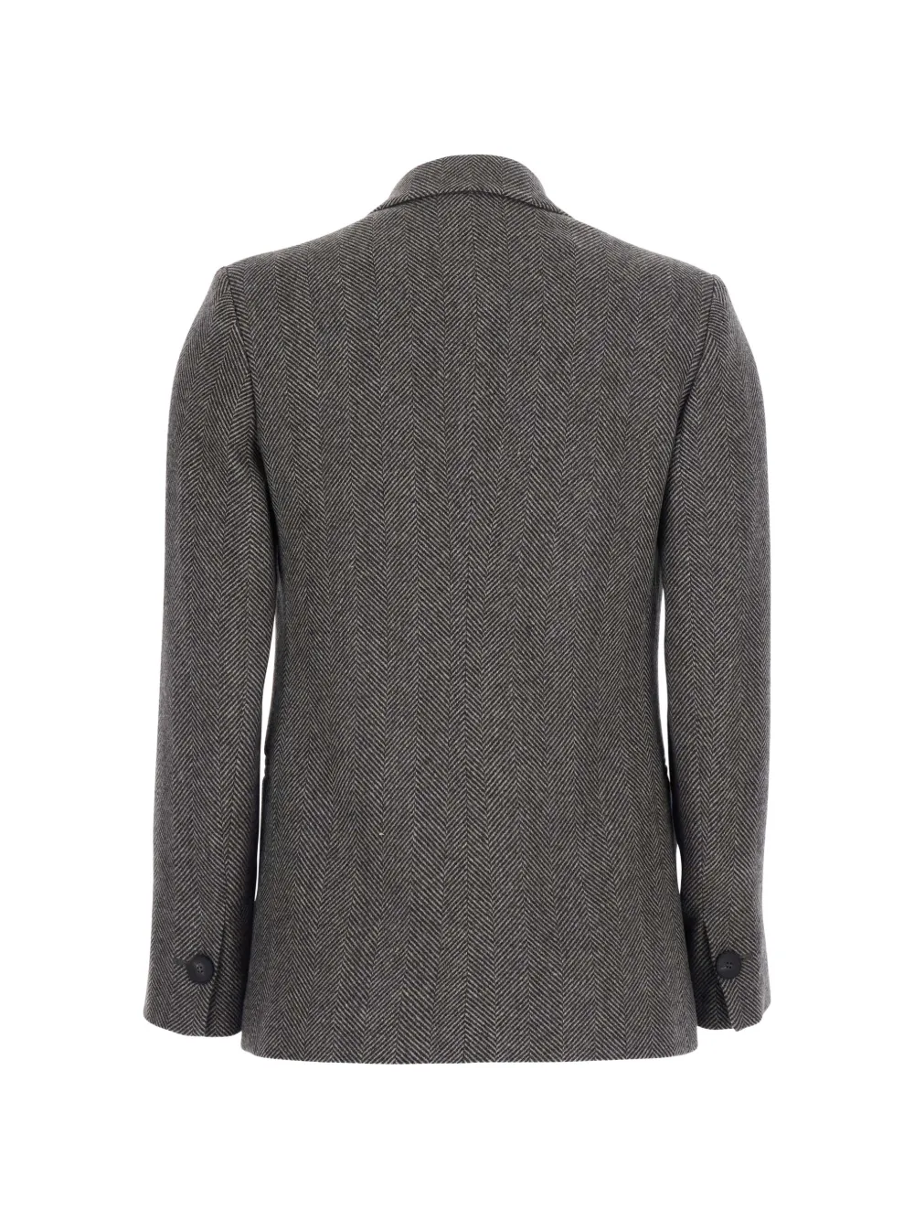 Sacou Antonelli Herringbone-Pattern Single-Breasted maro - imagine 2