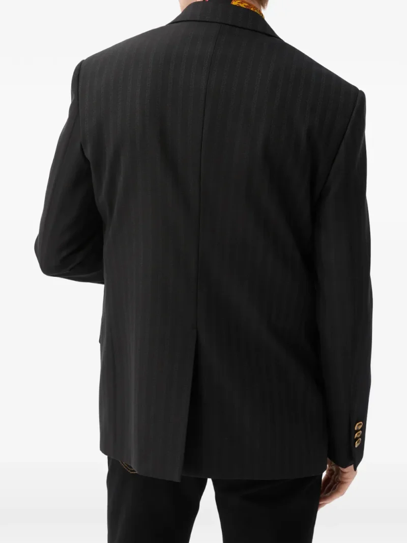 Alternative view of Sacou Versace Jacquard Wool negru