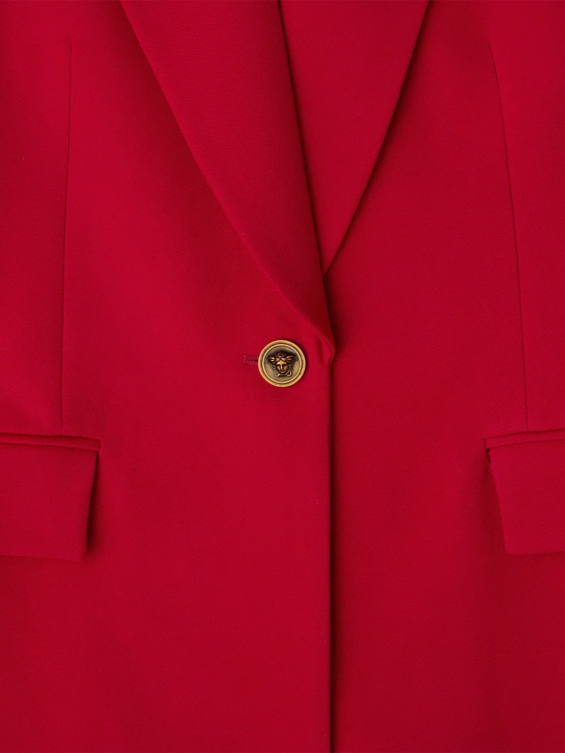 Sacou Versace Wool Medusa rosu - imagine 4