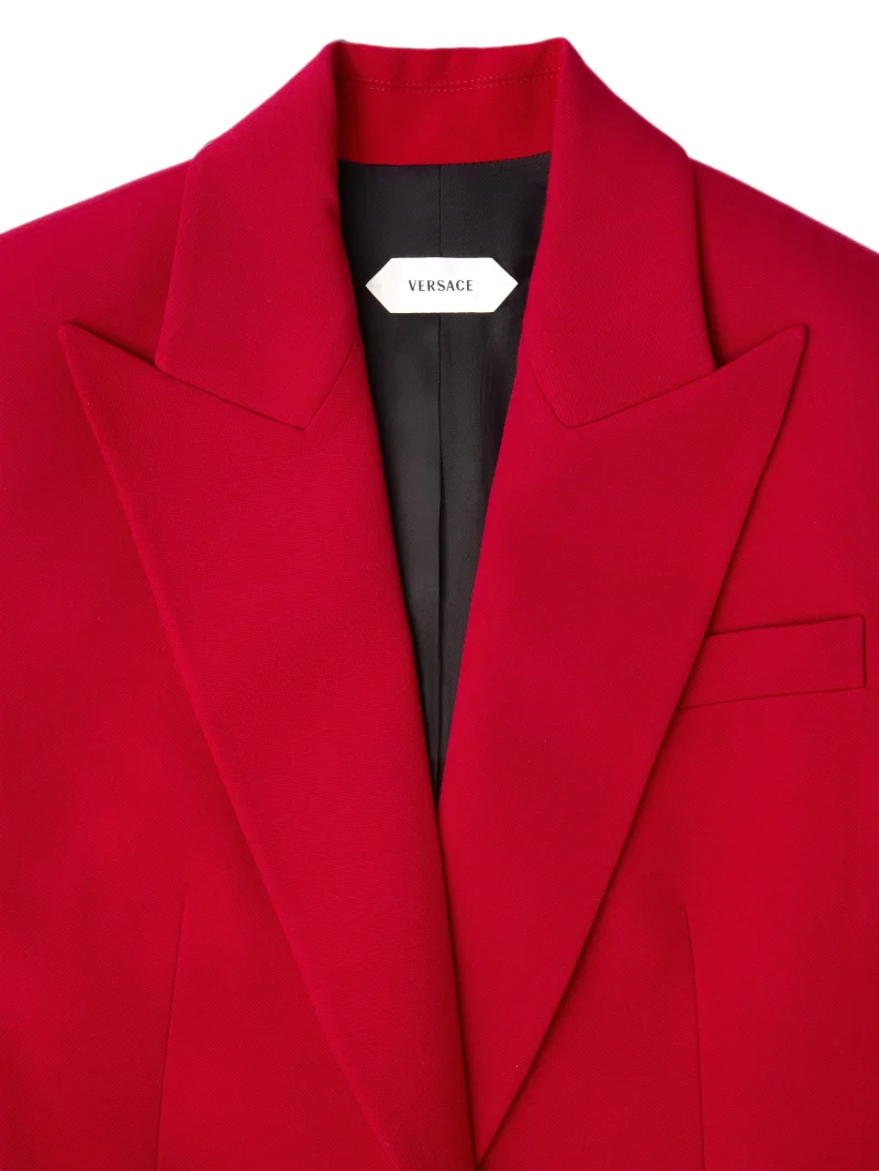 Sacou Versace Wool Medusa rosu - imagine 3