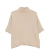 Top Antonelli Ribbed High-Neck bej