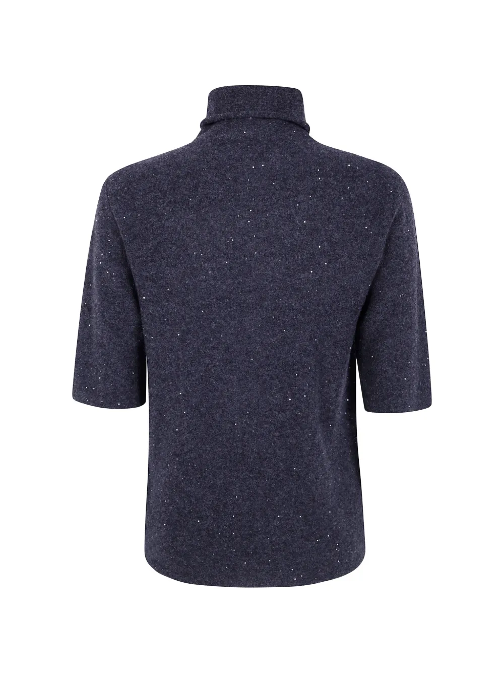 Top Antonelli Sequin-Embellished Roll-Neck gri - imagine 2