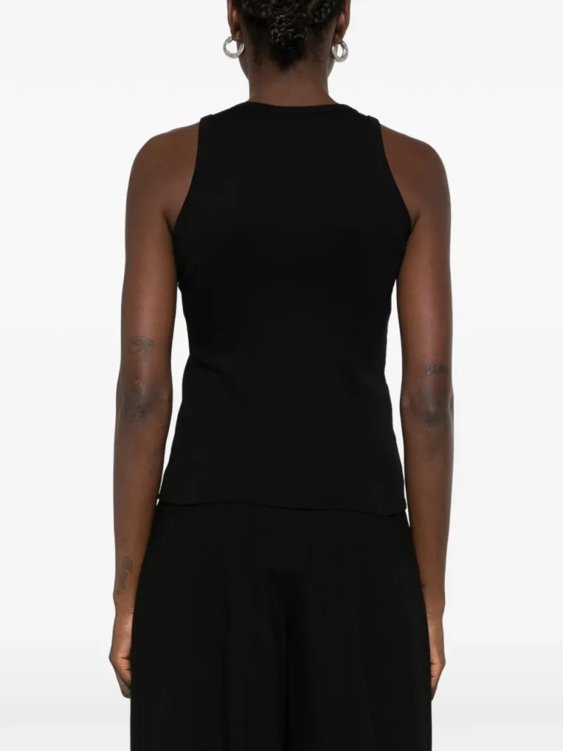 Alternative view of Top Coperni Brooch-Detail Asymmetric-Neck negru