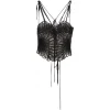 Top The Attico Embroidered negru