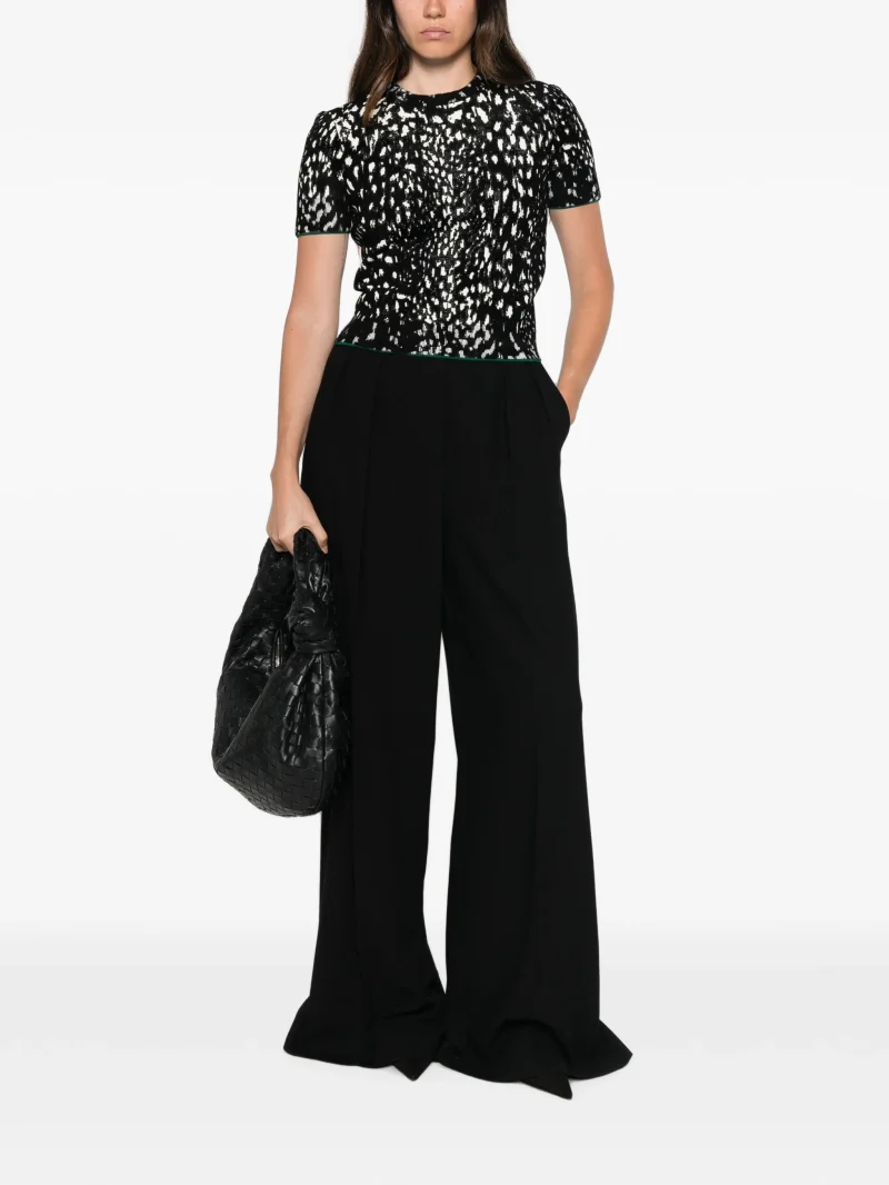 Top TOM FORD Lynx Jacquard negru - imagine 4
