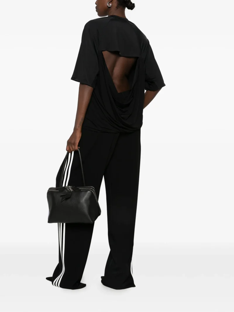 Alternative view of Tricou Coperni Cut-Out Draped-Back negru