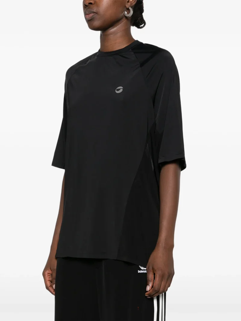 Tricou Coperni Cut-Out Draped-Back negru - imagine 3