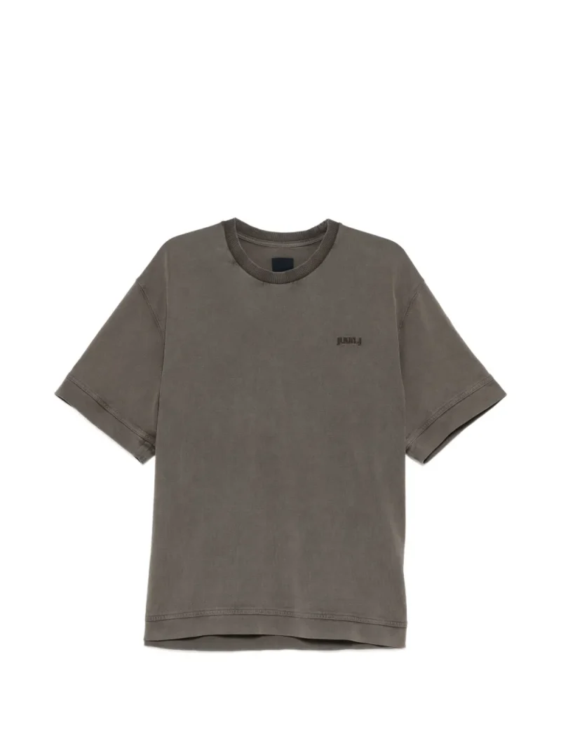 Tricou Juun.J Logo-Embroidered maro