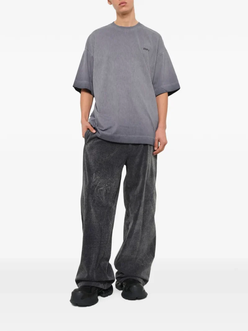 Tricou Juun.J Pigment-Dyed gri - imagine 4