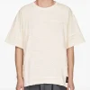 Tricou Y-3 Pleated Short-Sleeve alb